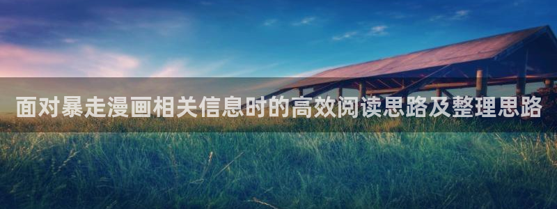 梦漫漫画热门连载漫画:面对暴走漫画相关信息时的高效阅读思路及整理思路