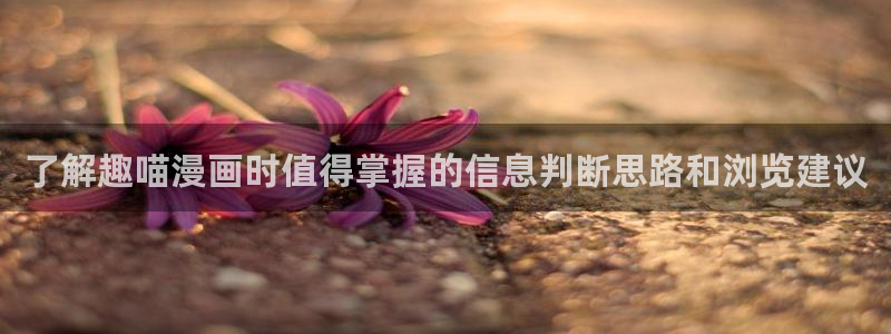 梦漫漫画漫画动态：了解趣喵漫画时值得掌握的信息判断思路和浏览建议